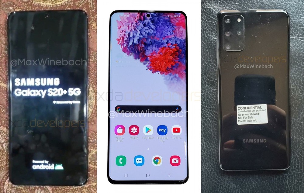 Novos telefones da Samsung podem se chamar S20 e S20 +