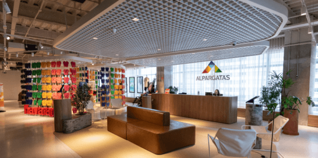 Imagem mostra a antesala da Alpargatas.