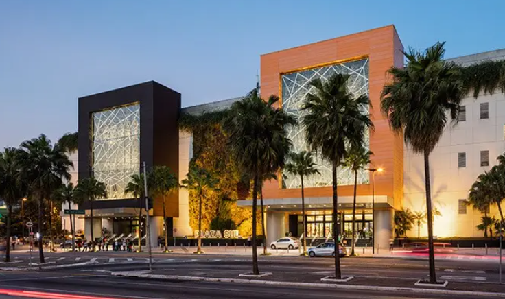 Fachada de um shopping da Allos (ALSO3)