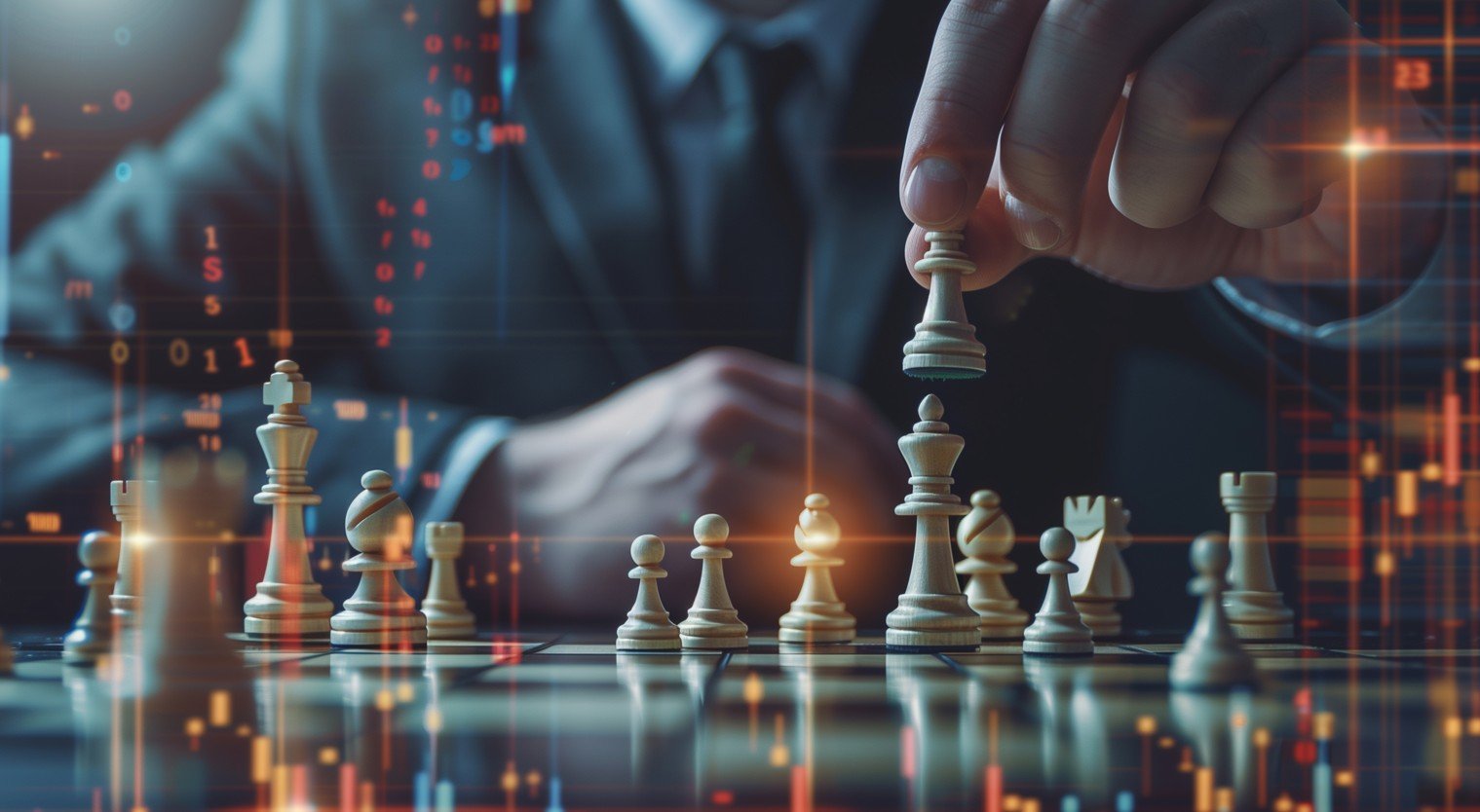 melhores estratégias de investimento: foto de homem jogando xadrez