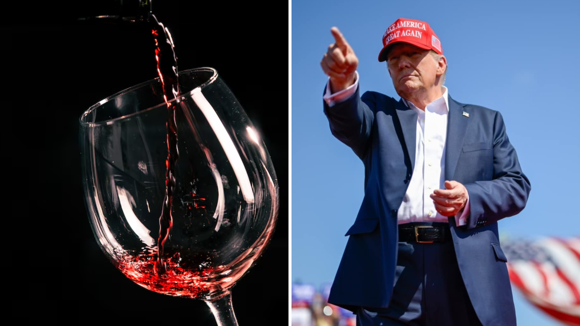 Trump ameaça taxar vinhos e champanhes da UE em 200%