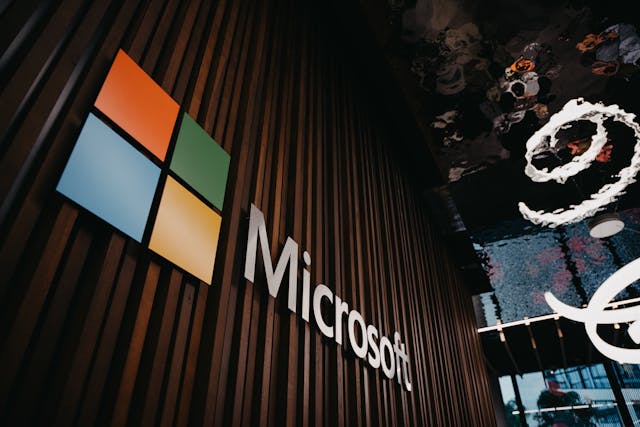 Fachada de prédio da Microsoft