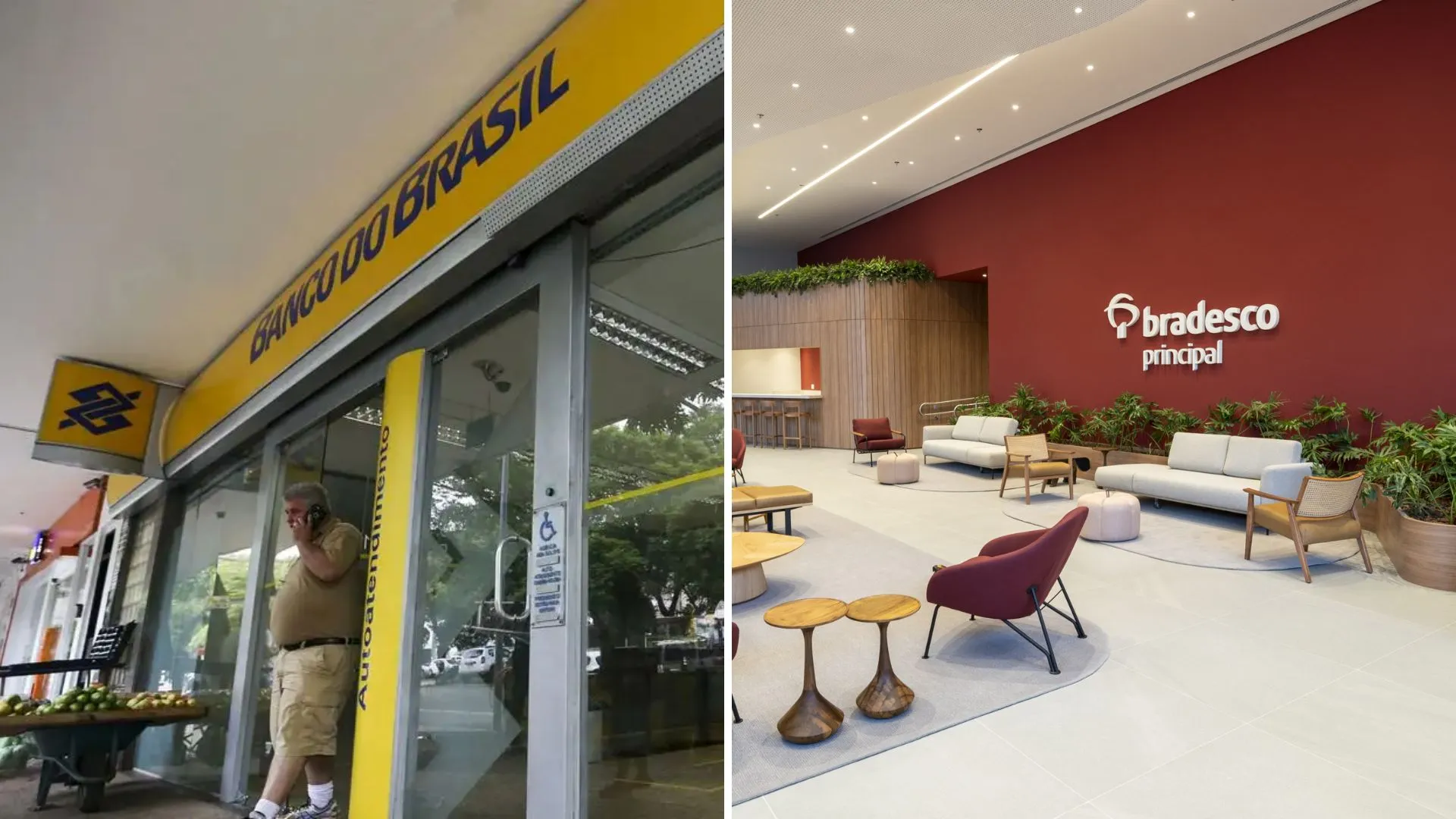 Agência do Brasil do Brasil e escritório do Bradesco