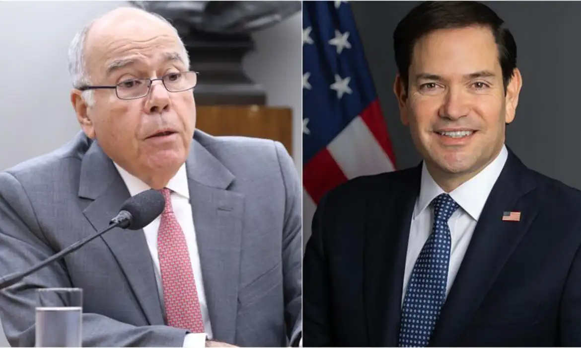 Mauro Vieira e Marco Rubio: montagem de foto
