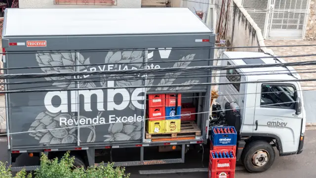Caminhão de bebidas da ABEV3