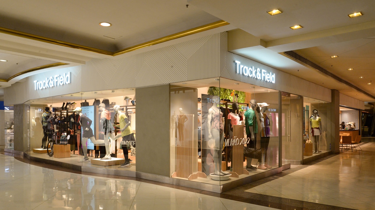 Imagem mostra loja da Track and Field. O banco BTG Pactual (BPAC11) recomendou compra das ações da Track and Field (TFCO4)