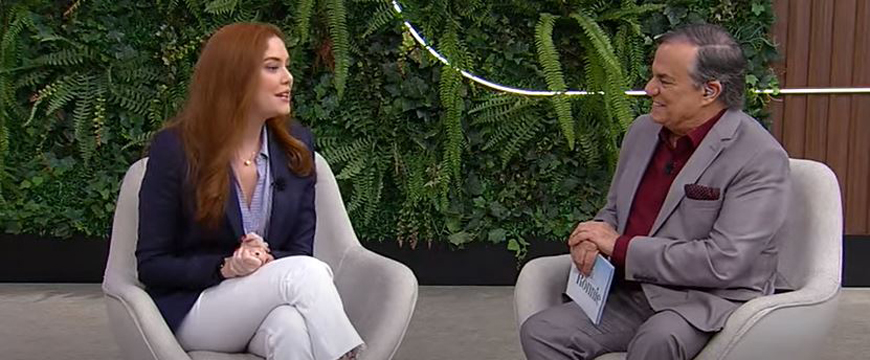 Júlia Wazlawick responde, na tevê, dúvidas sobre educação financeira. Confira