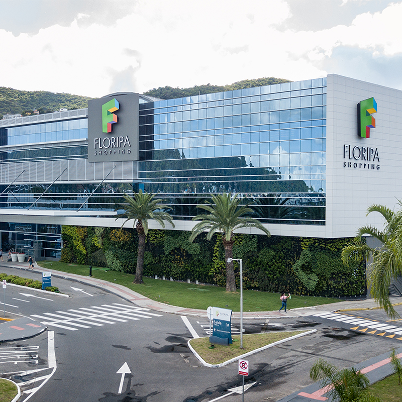 Imagem do Floripa Shopping, administrado por fundos imobiliários