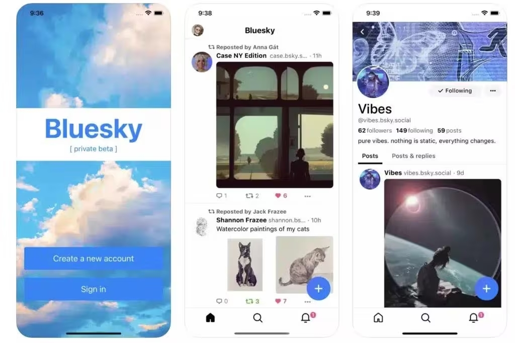 Bluesky, rival do Twitter, alcança 1 milhão de usuários