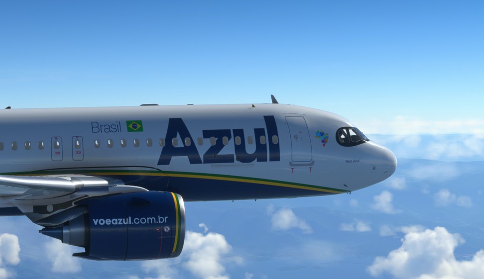 Azul fora de índices da B3: foto de avião