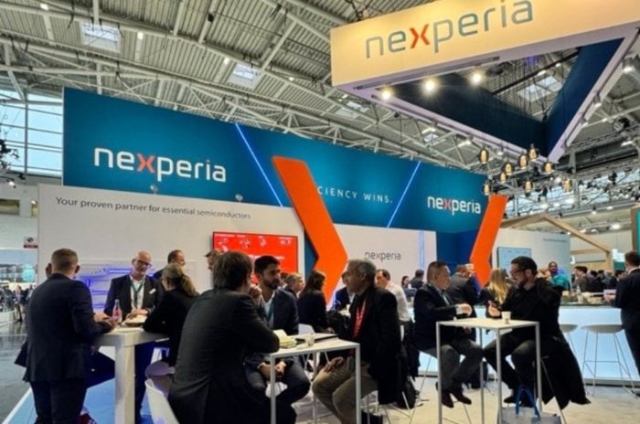 Executivos da Nexperia em evento