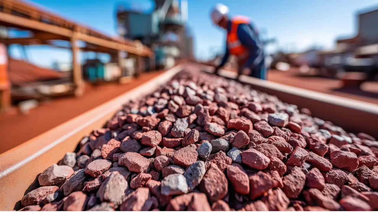Minério de ferro hoje