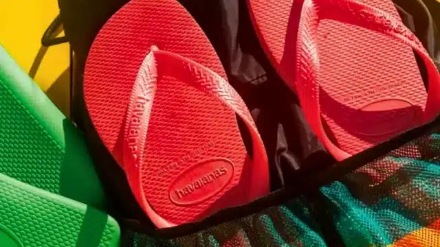 Chinelo das Havaianas, principal marca da Alpargatas