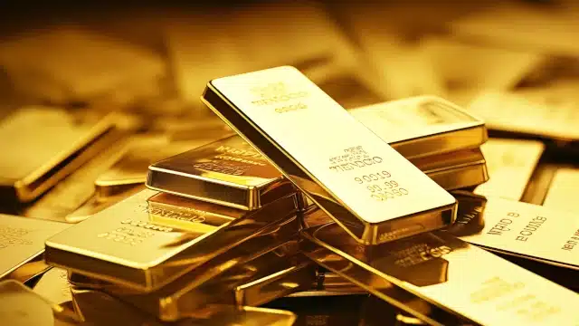 Barra de ouro em matérai sobre os maiores compradores do metal