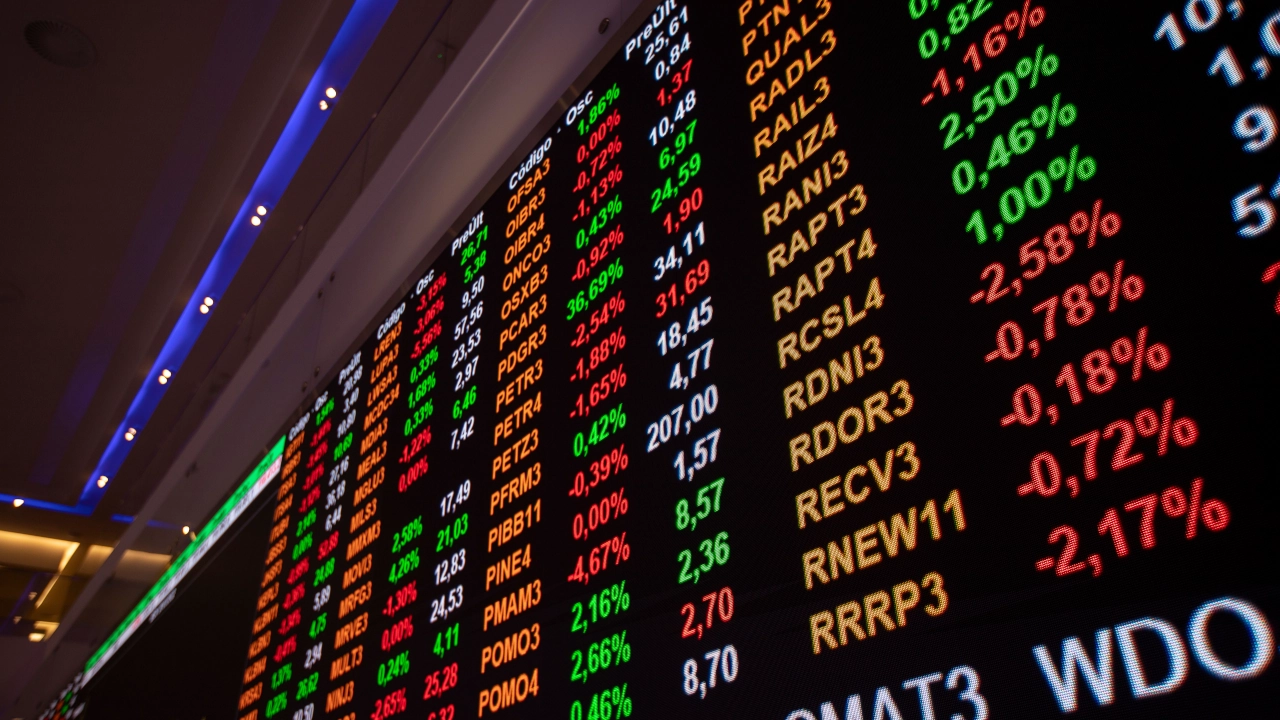 Quadro de ações do Ibovespa hoje