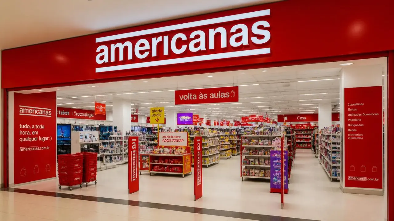 Americanas nega atraso em pagamentos; ações caem 25% em 2026