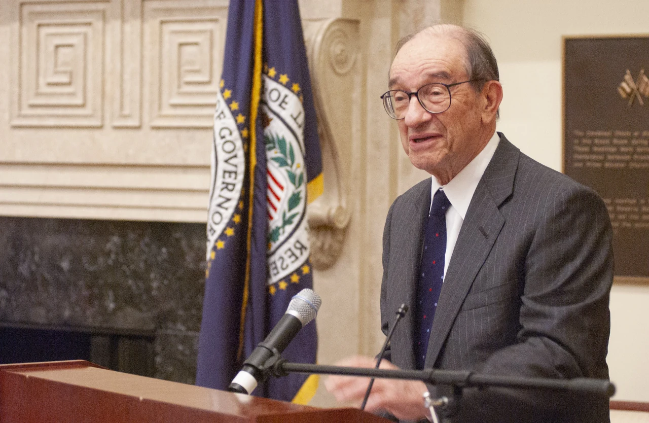 Foto de Alan Greenspan, ex-presidente do Fed
