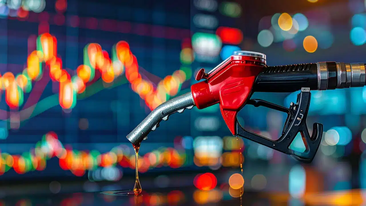Gráfico para preço do diesel