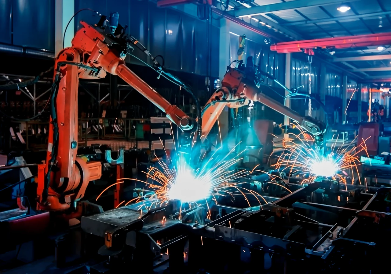 Visão de fábrica pada produção industrial
