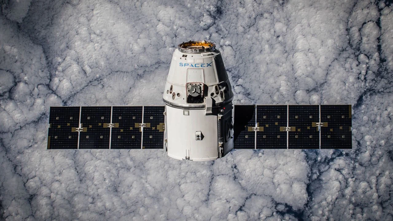 Satélite da SpaceX em órbita