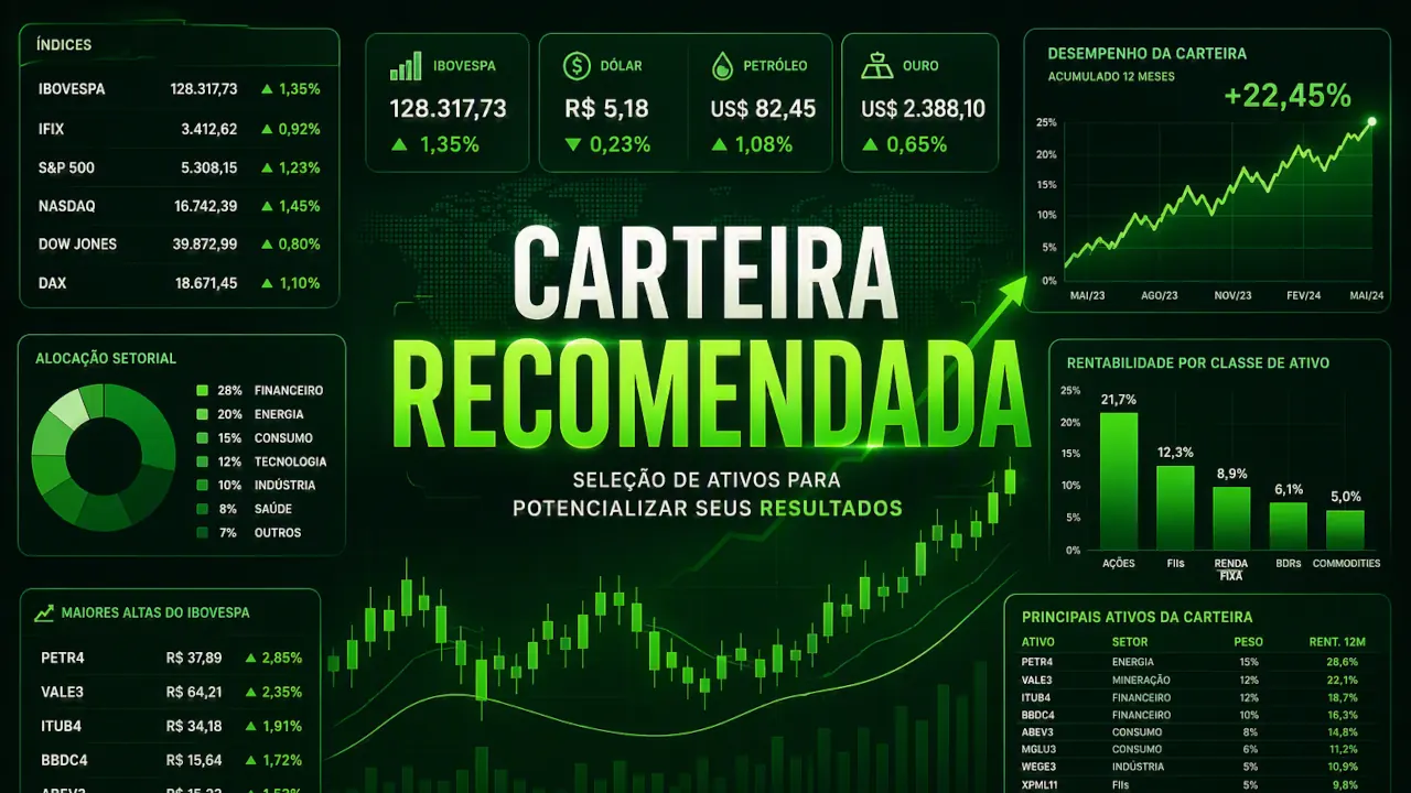 Carteira de ações para julho: Santander traz novidade