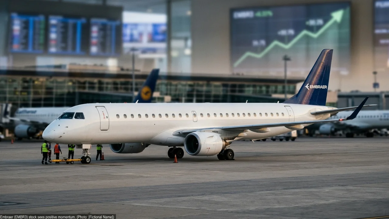 Embraer (EMBJ3) sobe mais de 2% com maior entrega de aeronaves para um 2T em 16 anos