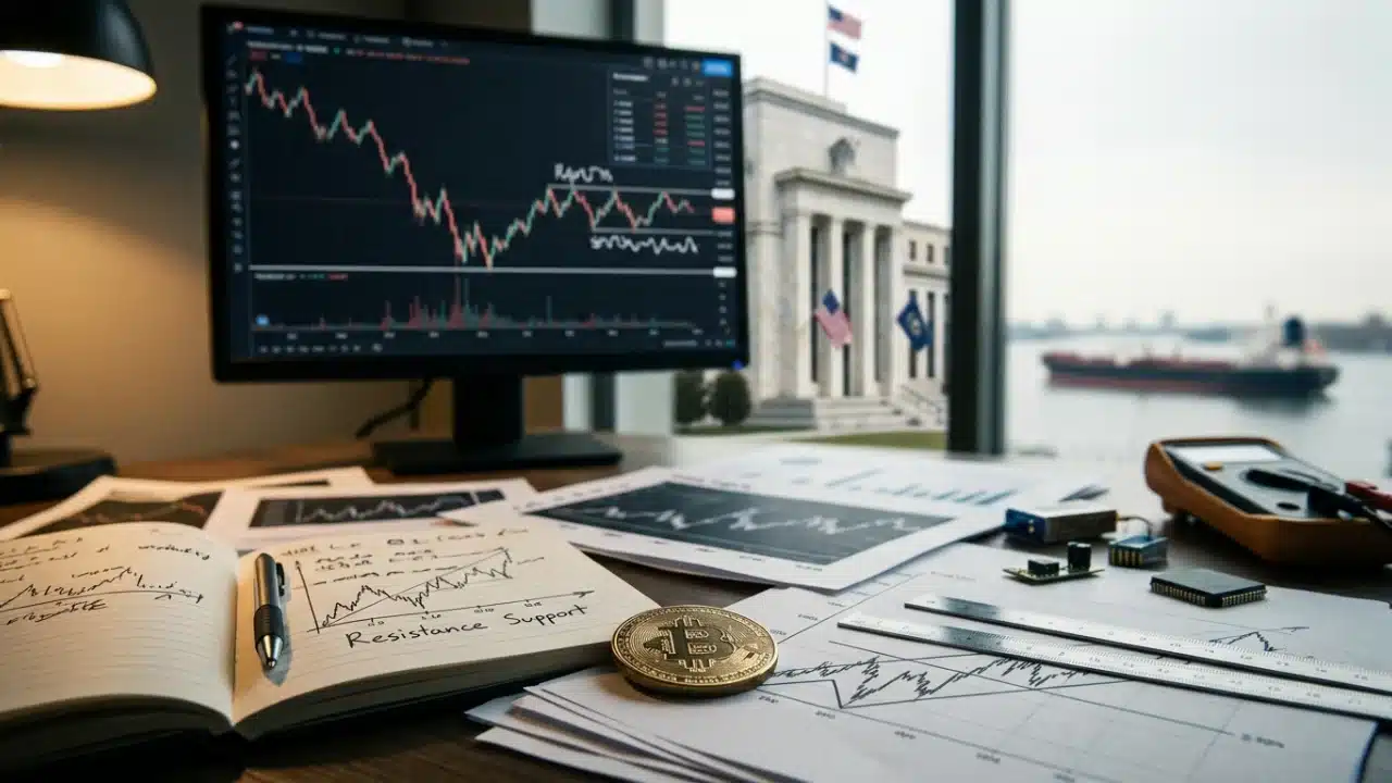 Bitcoin hoje oscila perto de US$ 64 mil e defende suporte antes do Fed