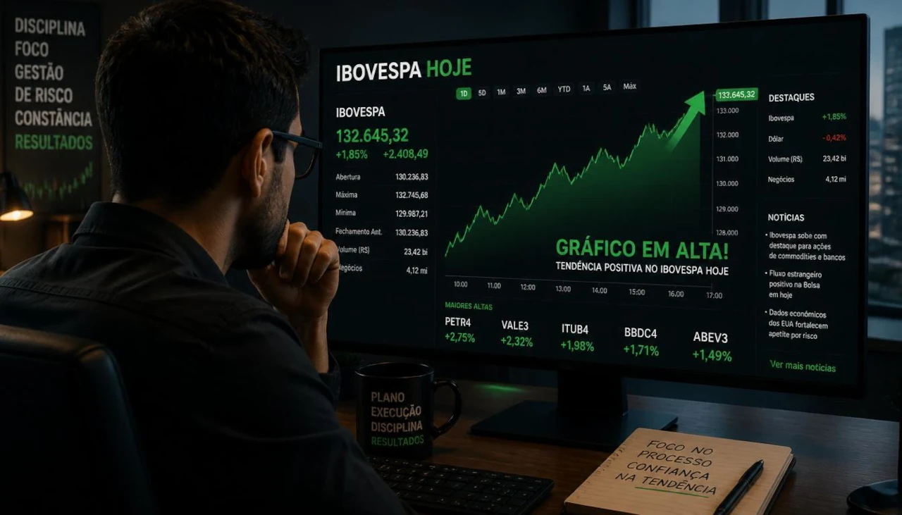 Ibovespa hoje sobe 0,74%, fecha acima dos 174 mil pontos