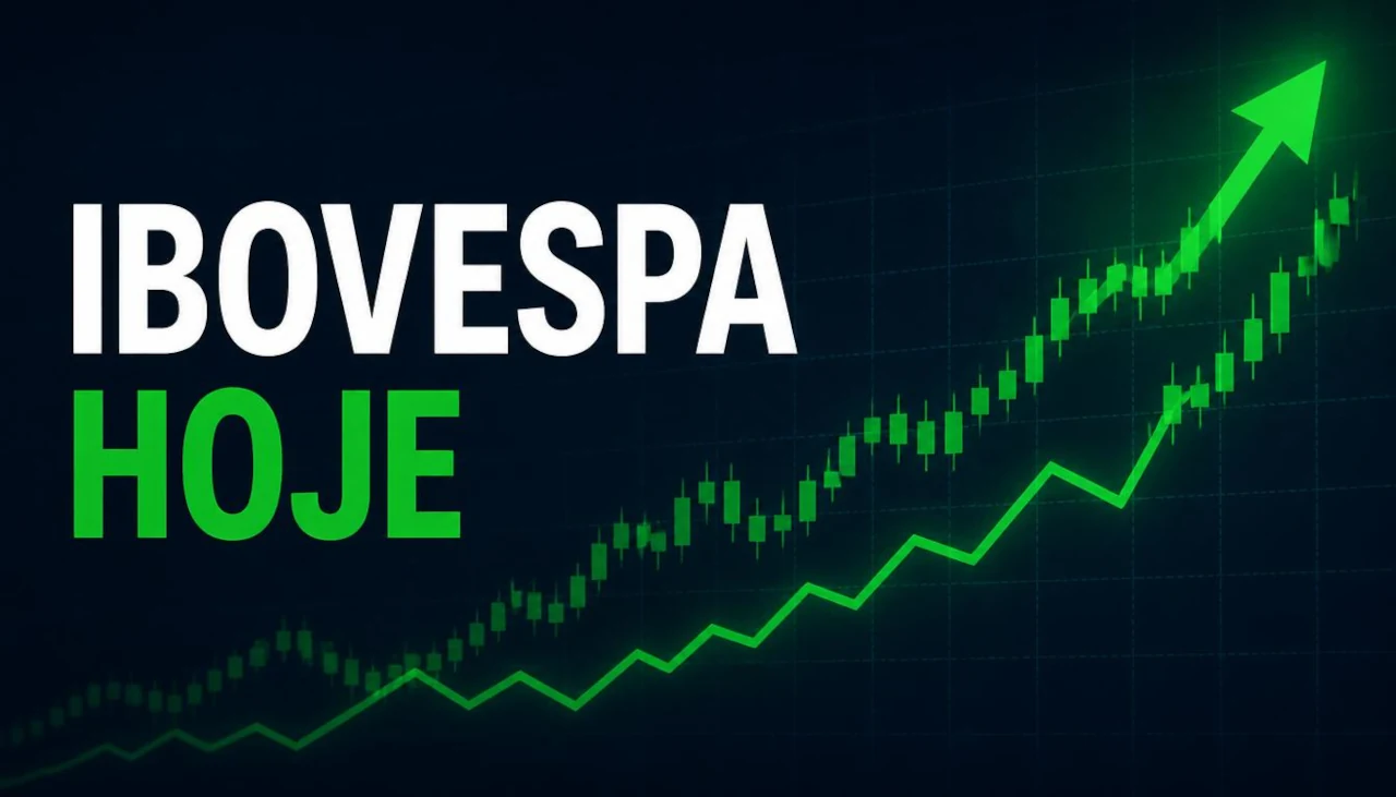 Gráfico financeiro para Ibovespa hoje