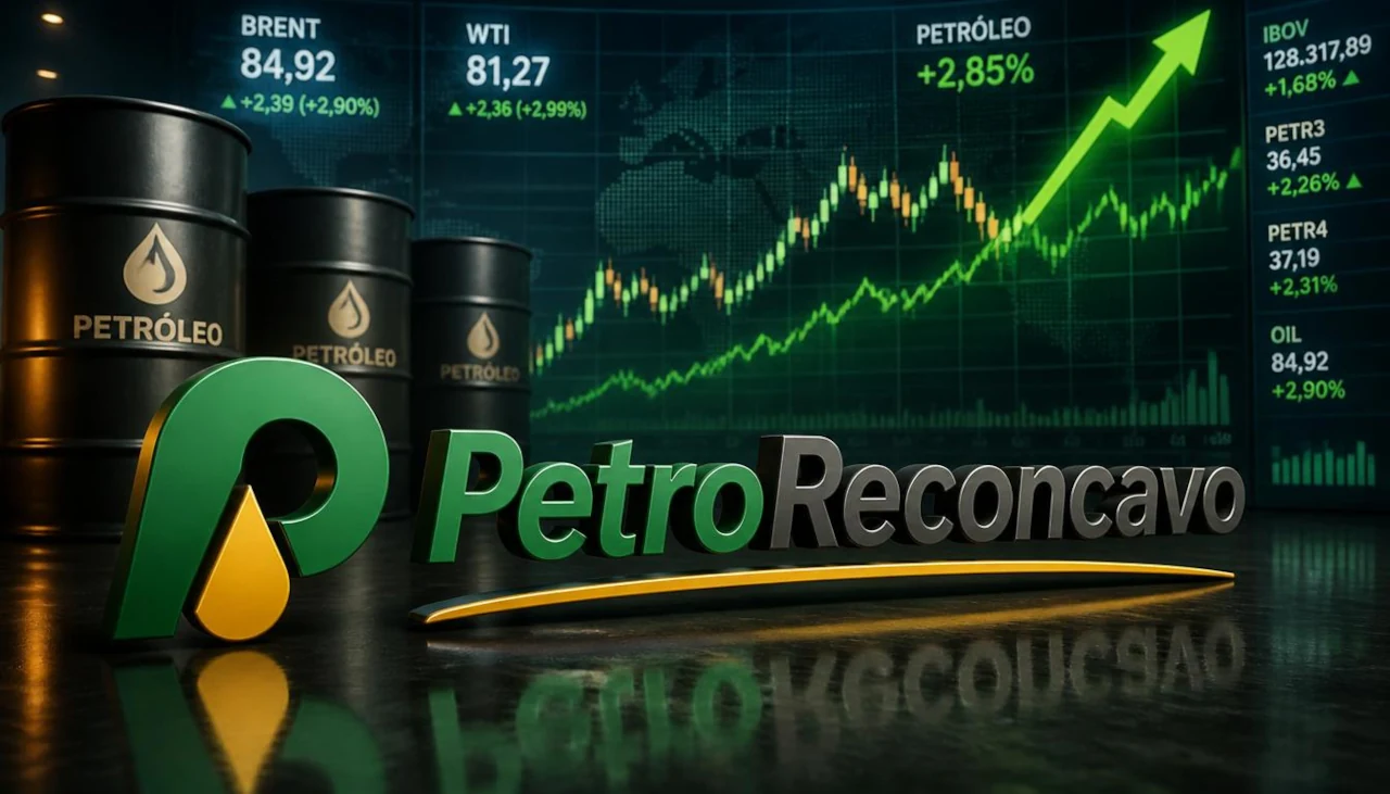 Logo da PetroReconcavo em destaque em imagem gerada por IA