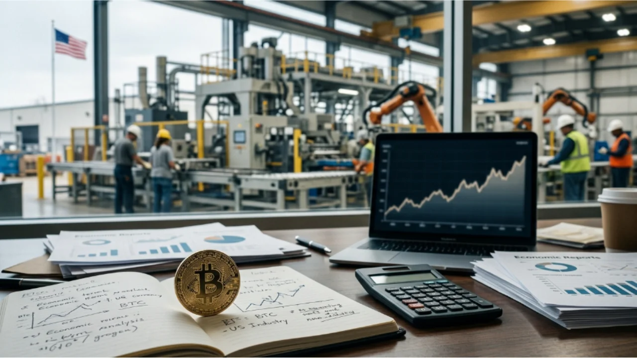 Bitcoin hoje tem leve alta após PMI industrial dos EUA superar projeções