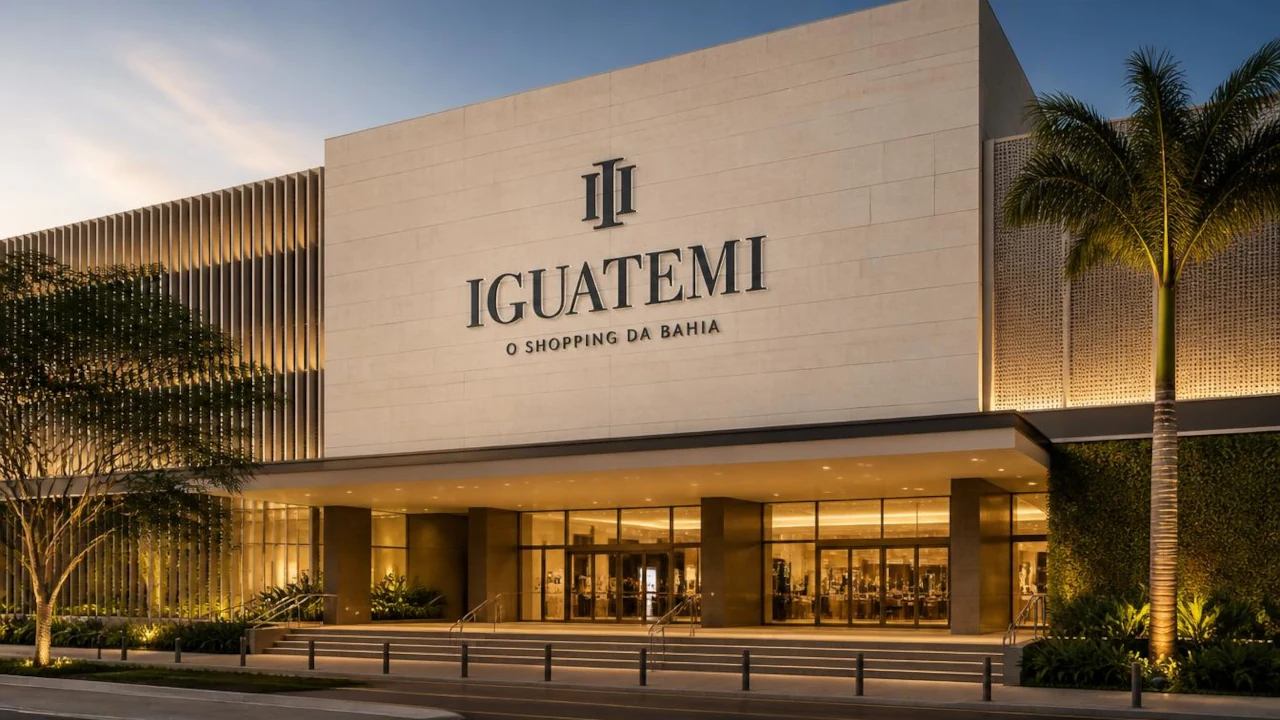 Fachada de shopping da Iguatemi recriada em IA