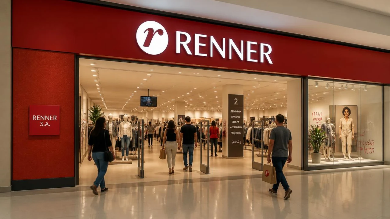 Fachada da Lojas Renner recirada por IA