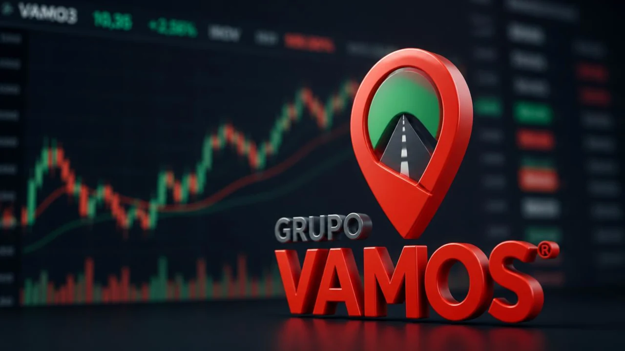 Logo da Vamos em gráfico criado por IA