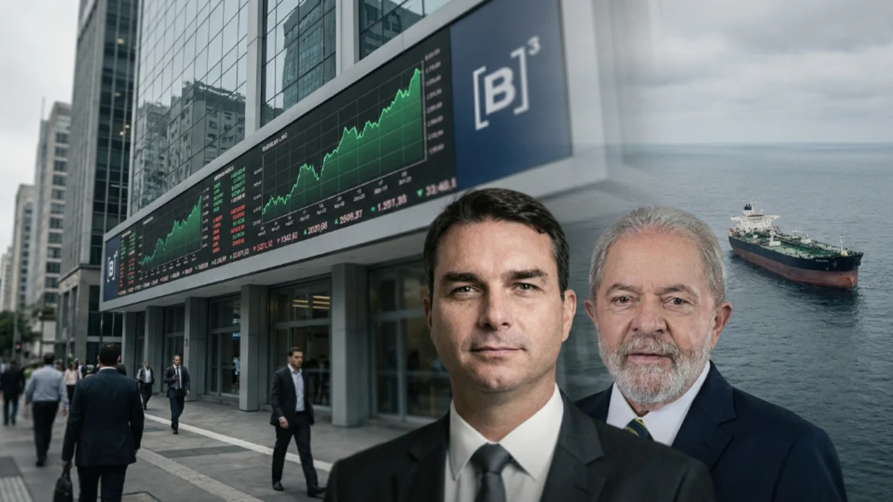 Ibovespa hoje sobe 1,42% com Flávio à frente de Lula e petróleo em alta