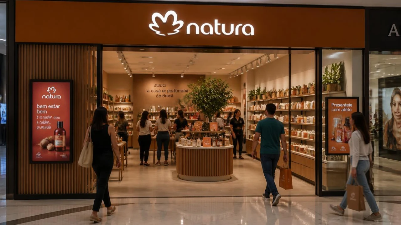 Fachada de loja da Natura