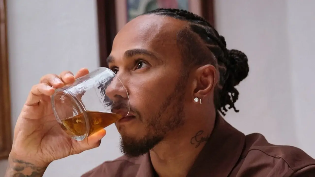 Lewis Hamilton desembarca em Singapura com Almave, sua aposta sem álcool