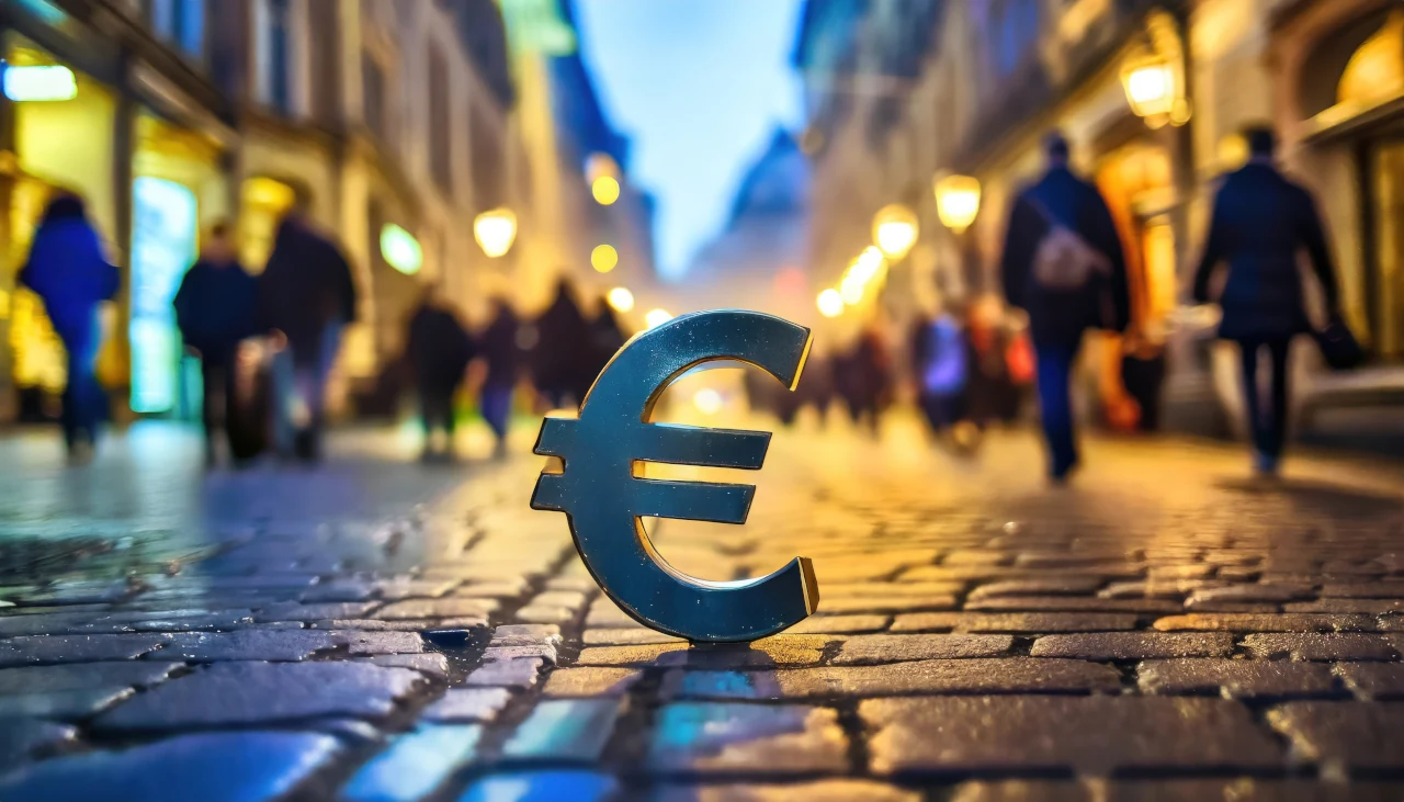 Cifrão de euro para matéria de euro hoje