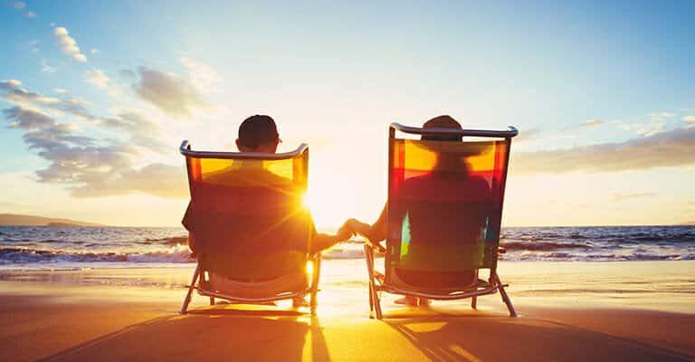 Praia: planeja sua aposentadoria no longo prazo