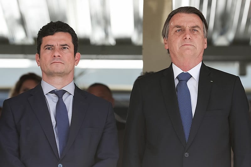 Investigações sobre Flávio Bolsonaro colocam Moro na “mira” do presidente