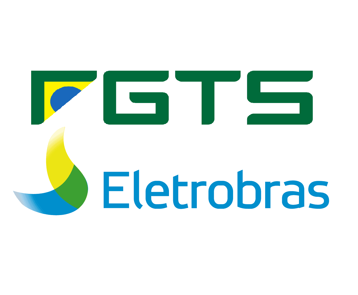Eletrobras: inevstidor poderá usar saldo do FGTS para aplicar em fundos de privatização da empresa. Imagem mostra selos do FGTS e da Eletrobras