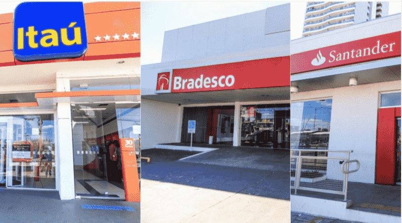 Lucro de Santander (SANB11), Bradesco (BBDC4) e Itaú (ITUB4) sobe 21% no 4º trimestre