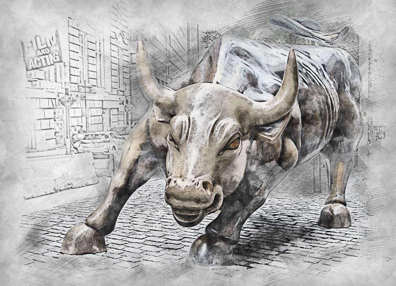 Imagem mostra o touro de Wall Street.