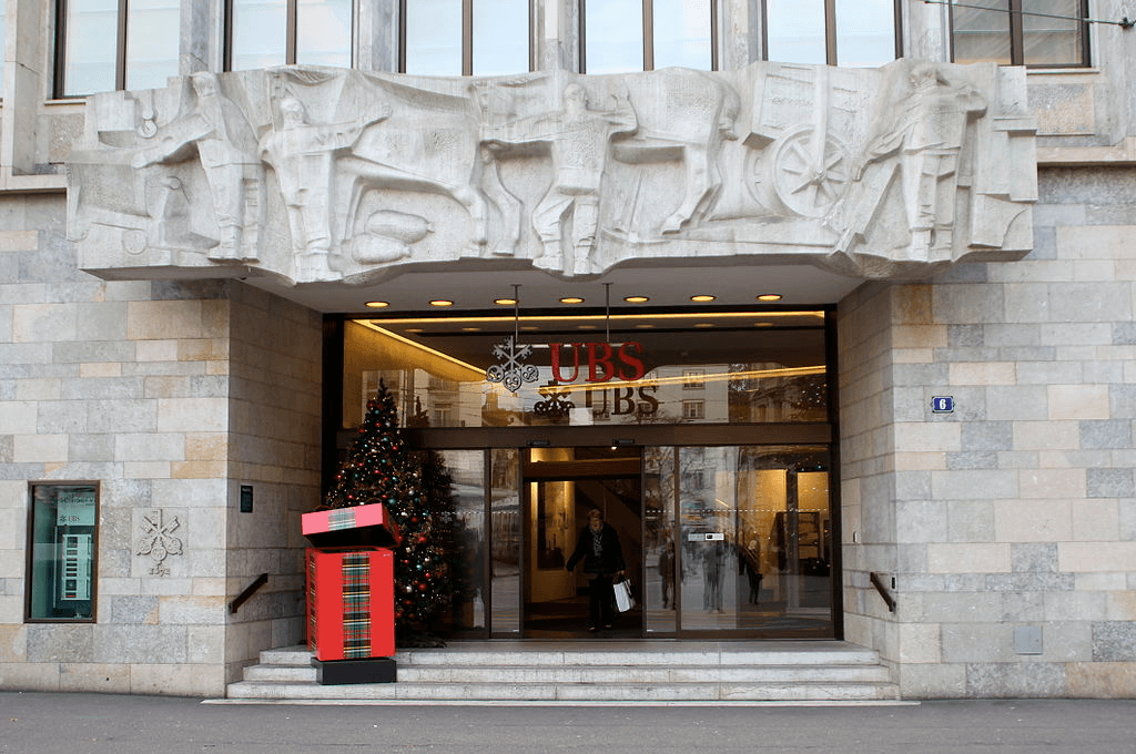 Fachada do UBS em Zurique