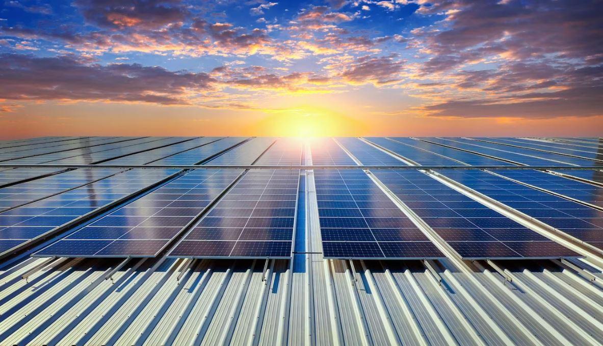 foto de painéis de energia solar