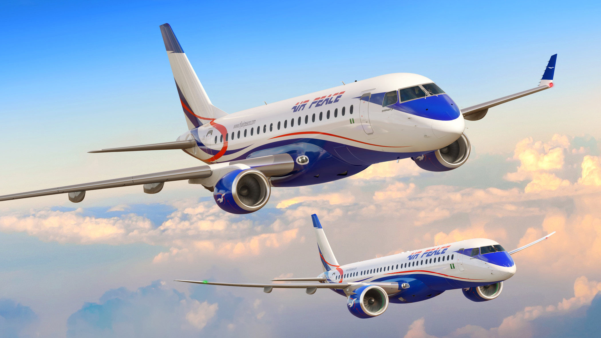 Embraer (EMBR3) vende cinco jatos E175 à nigeriana Air Peace