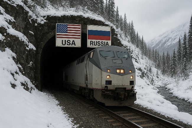 Trump considera “interessante” proposta para túnel EUA e Rússia