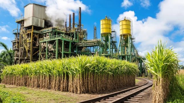 Usina de cana-de-açúcar como a São Martinho