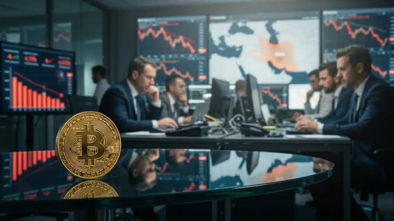 Bitcoin hoje perde US$ 73 mil com ataque do Irã e fuga dos ETFs