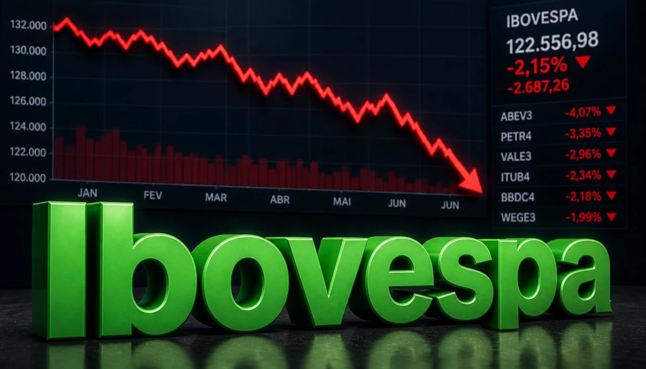Ibovespa hoje fecha em queda com cautela no exterior